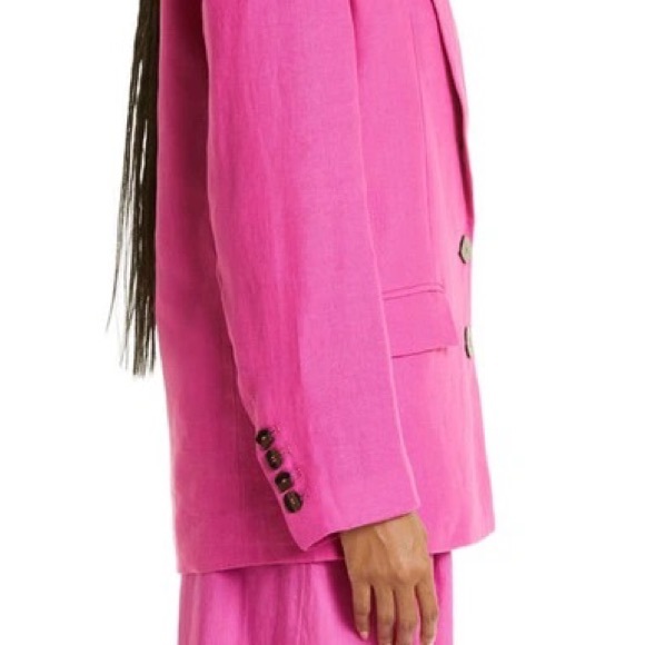 FARM Rio Linen blazer in peony size small - Picture 2 of 10